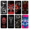 Fashion Samurai Demon Phone Case For Samsung Galaxy S20 S21 FE S22 Ultra S10 Lite S10E S9 S8 Plus S7 Edge Soft TPU Black Cover