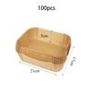 Rectangle Disposable Air Fryer Paper Non-Stick Kitchen Baking Airfryer Mat Oilproof Barbecue Pad Baking Paper Liner Accessories