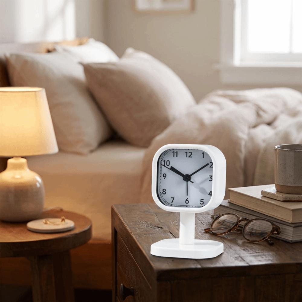Ударопрочные Настольные Часы-Подставка Винтажные Настольные Часы Декор для Спальни Механические Часы-Таймер Прикроватные