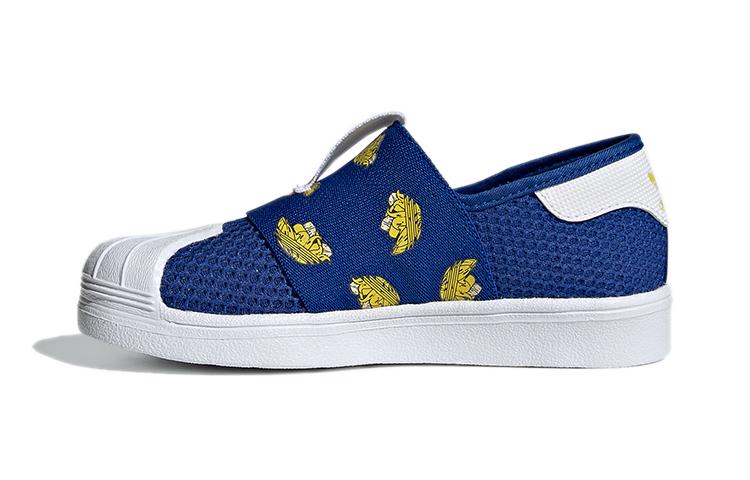 Adidas Originals SUPERSTAR 360 Smr 360 C Abrasion Resistant Low top Skateboard Shoes Blue Children Aged 3 7 Years Old FY9833