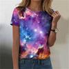 Летний топ с круглым вырезом и 3D-принтом, модные повседневные женские футболки с короткими рукавами