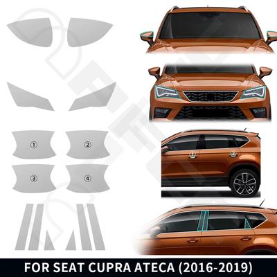Для Seat CUPRA Ateca 2016- Фара Зеркало Заднего вида Стойки B C Ручки Дверей Защитная Пленка TPU Защита от Царапин Предварительно вырезанная Прозрачная PPF