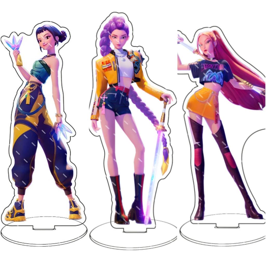 Anime KPop Demon Hunters Figure, Acrylic Stand, Rumi Mira Zoey Model,  Birthday Table Decoration, Christmas Gift for Fans