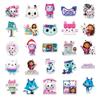 50Pcs/Kawaii Gabby Dollhouse Cats Tattoo Stickers Waterproof Cartoon Cute Gabby Doll House Cats Sticker Kids Toys Children Gifts