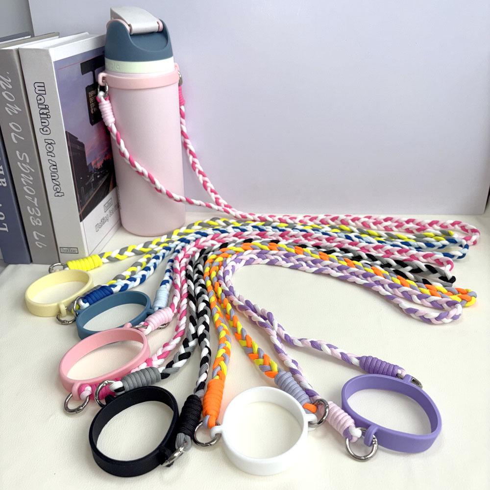 Tupperware Big T Cup Crossbody Strap - Bottle Holder with Woven Rope