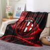 Custom Name,AC Milan Printed Flannel Blanket, soft throw for bedroom sofa, washable, Christmas present, great gift.