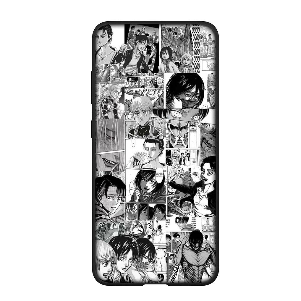 for Motorola Moto Edge 70 60 50 G54 G86 Samsung Galaxy S25 iPhone 17 16 15 Xiaomi Redmi Note 14 13 Pro Case Wallpaper Attack on Titan Eren Jaeger Levi
