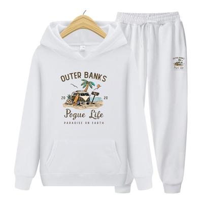 Женский комплект с длинными рукавами, комплект толстовок с капюшоном, толстовки с капюшоном, большие осенне-зимние толстовки + брюки из двух предметов