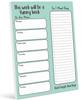 Inkdotpot Weekly Meal Planner Notepad 7"x10 , "Kitchen Menu" Magnetic Meal Planning Pad with Tear Off Grocery S-54 Sheets