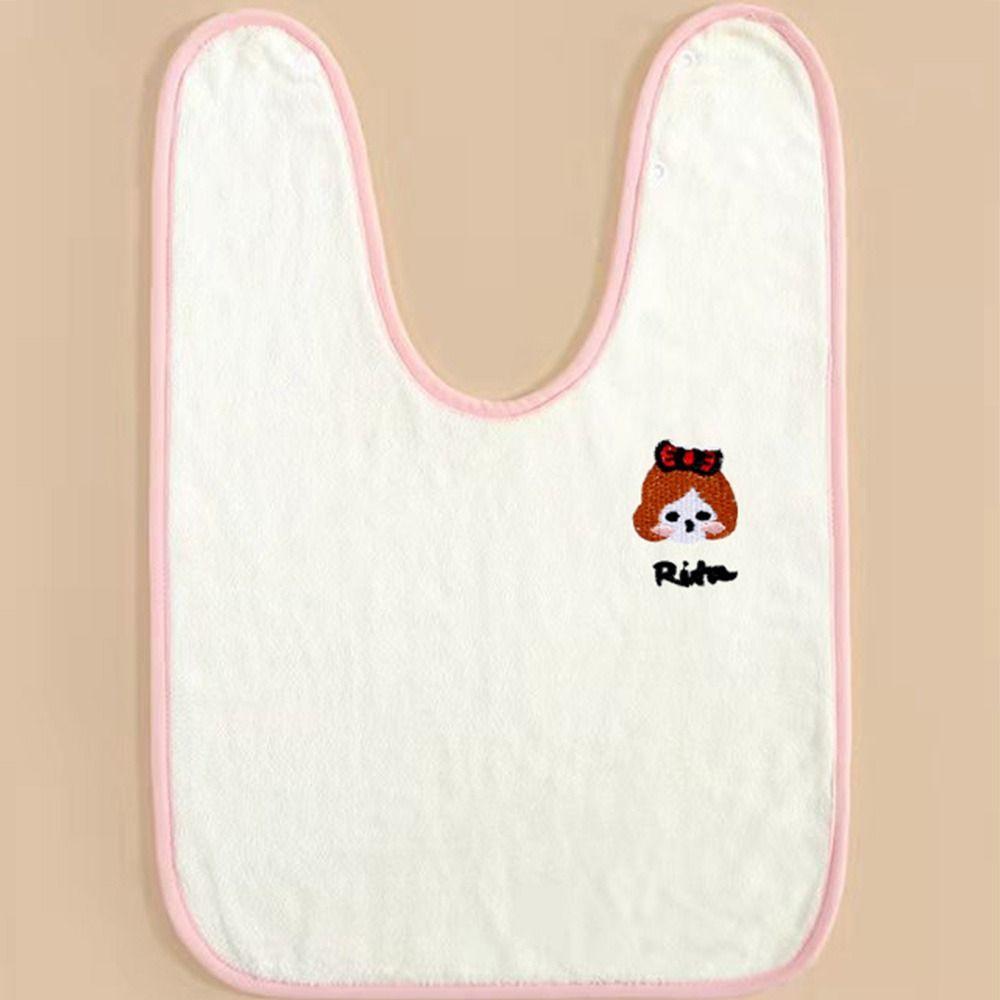 Cartoon Pattern Baby Neck Towel Soft Touch Infant Feeding Bib Infant Washcloth Baby Feeding Time