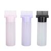 3 Colors Hair Coloring Oiling Bottle Root Comb Applicator Bottle with Graduated Scale for Beauty