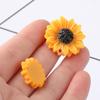 Мини DIY Ремесла Ожерелье Аксессуары для Изготовления Ювелирных Изделий Подвески Подсолнухи Смола Плоская Кабошон Маргаритка