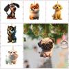 Cartoon Dog Christmas Tree Hanging Pendants Decorative Dog Christmas Tree Charms  Car