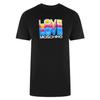 Черная футболка Love Moschino с множеством логотипов