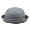 Мода Женщины Девушка Купол Верхняя Шляпа Однотонный Хлопок Полиэстер Федора Шляпы Дети Котелок Повседневная Родитель-ребенок Федора Шляпа