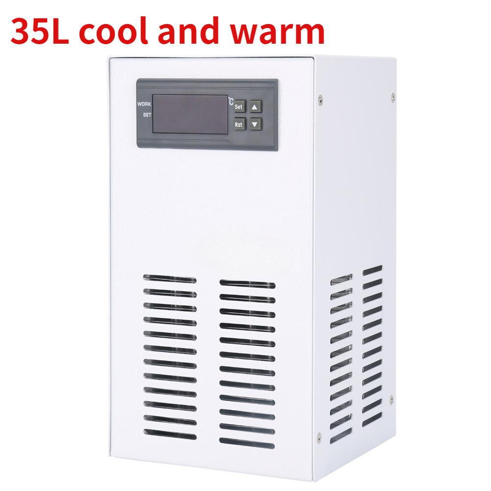 20L/35L White Aquarium Water Chiller Fish Tank Cooler Heater System Constant Temperature Device Sustainable Refrigeration Accessories White