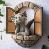 Cute Mini Dinosaur Model Resin Decoration Household Pendant Outdoor Garden Crafts Decoration Gift Toys Household Decor Supplies