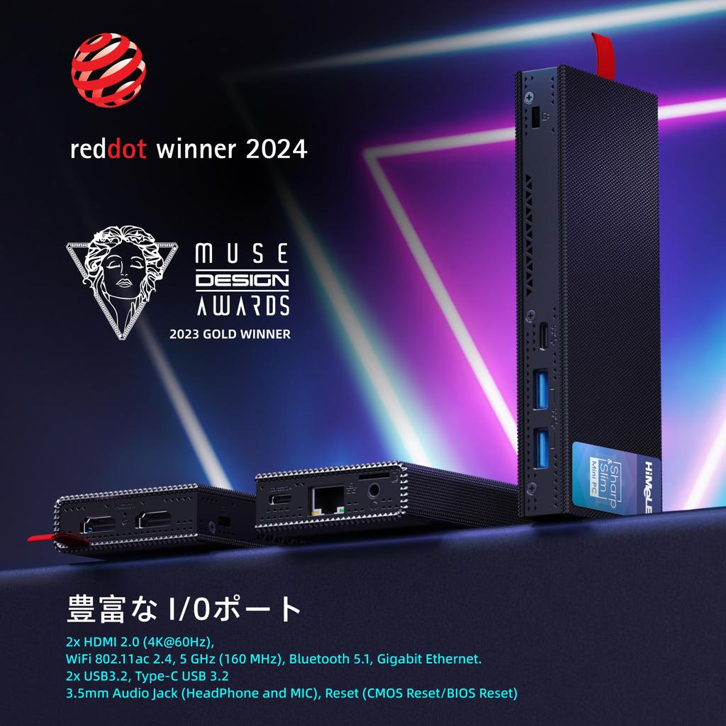 HiMeLE PCG02 Pro безвентиляторный мини-ПК Stick Alder Lake N100 для микро-ПК 8 ГБ 256 ГБ мини-компьютер небольшой настольный компьютер двойной HDMI 4K VESA для офиса (до 3,4 ГГц)