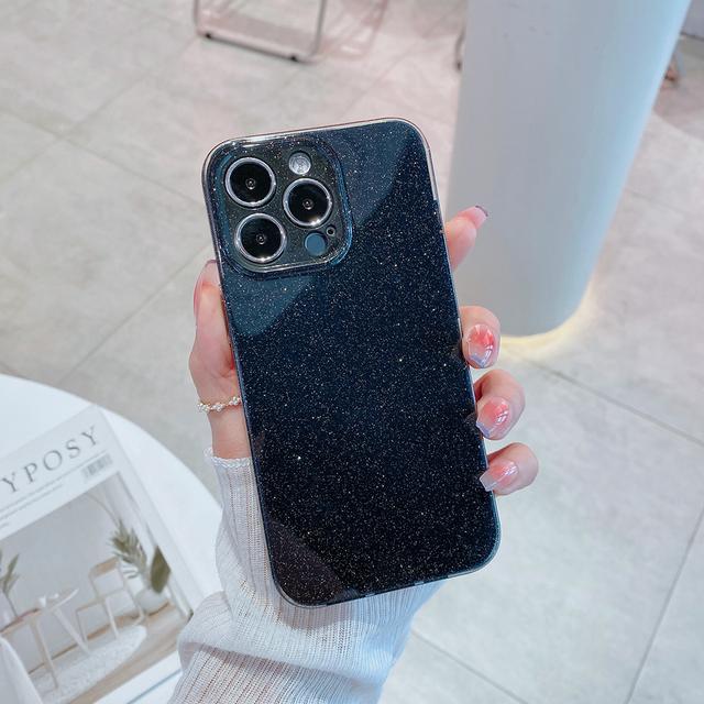 Блестящий модный противоударный чехол ярких цветов для Iphone 11 12 13 14 Pro Xs Max X Xr 7 8 Plus, роскошная блестящая мягкая задняя крышка