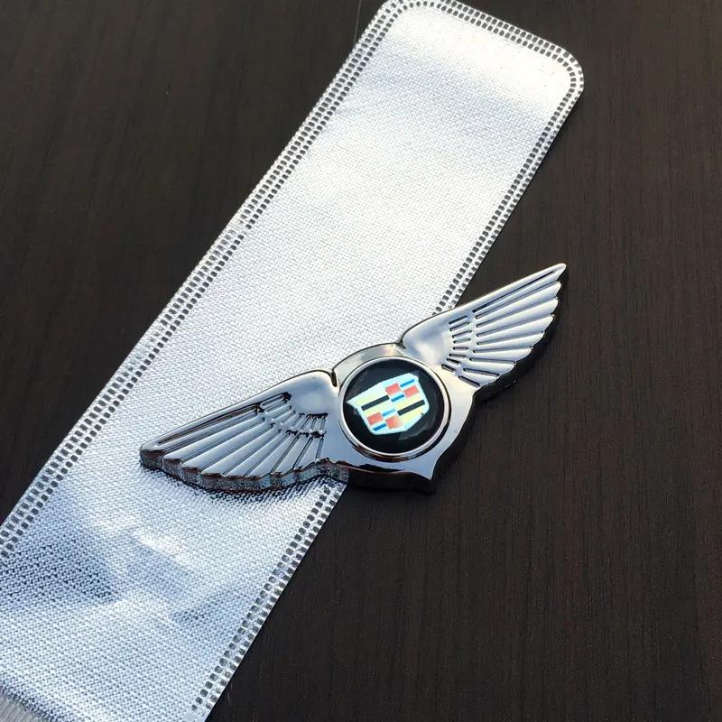 Metal Wings Car Front Grille Badge Rear Trunk Emblem Sticker for Cadillac ATS BLS CT4 CTS STS XLR XT6 XTS DTS Escalade Deville zfjpu66