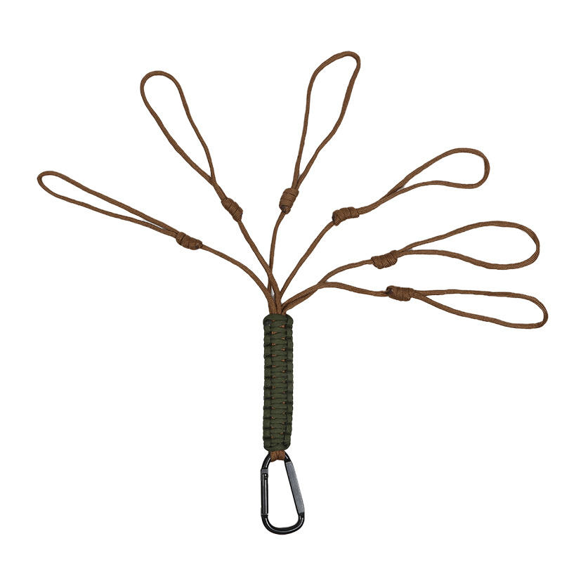 Брелок из паракорда с карабином, военный плетеный шнур, веревка, темляк, аварийный узел, инструменты для выживания на открытом воздухе для ключей/мужчин/женщин