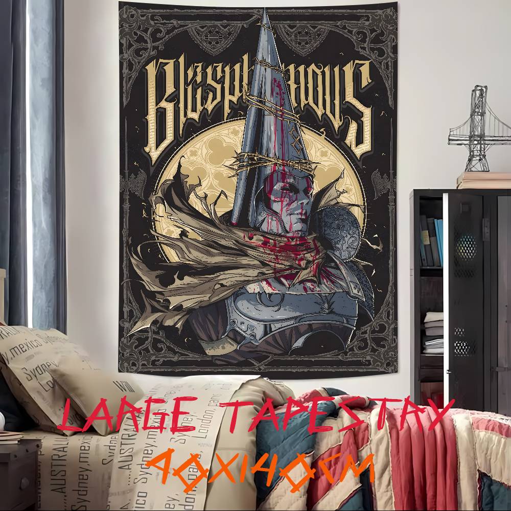 XXL Модная Горячая Игра Приключенческая Игра Blasphemous Настенный Гобелен Ковер для Стен Украшение для Комнаты в Общежитии Одеяло Декор для Кемпинга Гобелен
