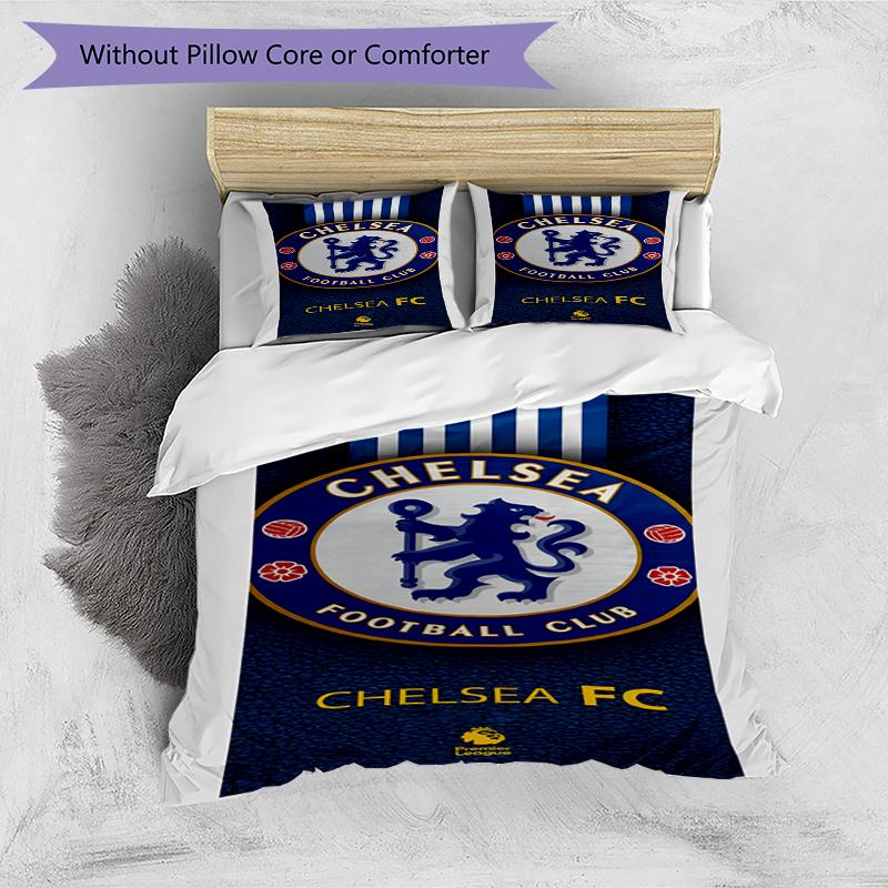 3pcs Duvet Cover Set (1*Duvet Cover + 2*Pillowcase, Without Core),football club.C Print Bedding Set, Bedroom Decor, All‑Season, Birthday Gift