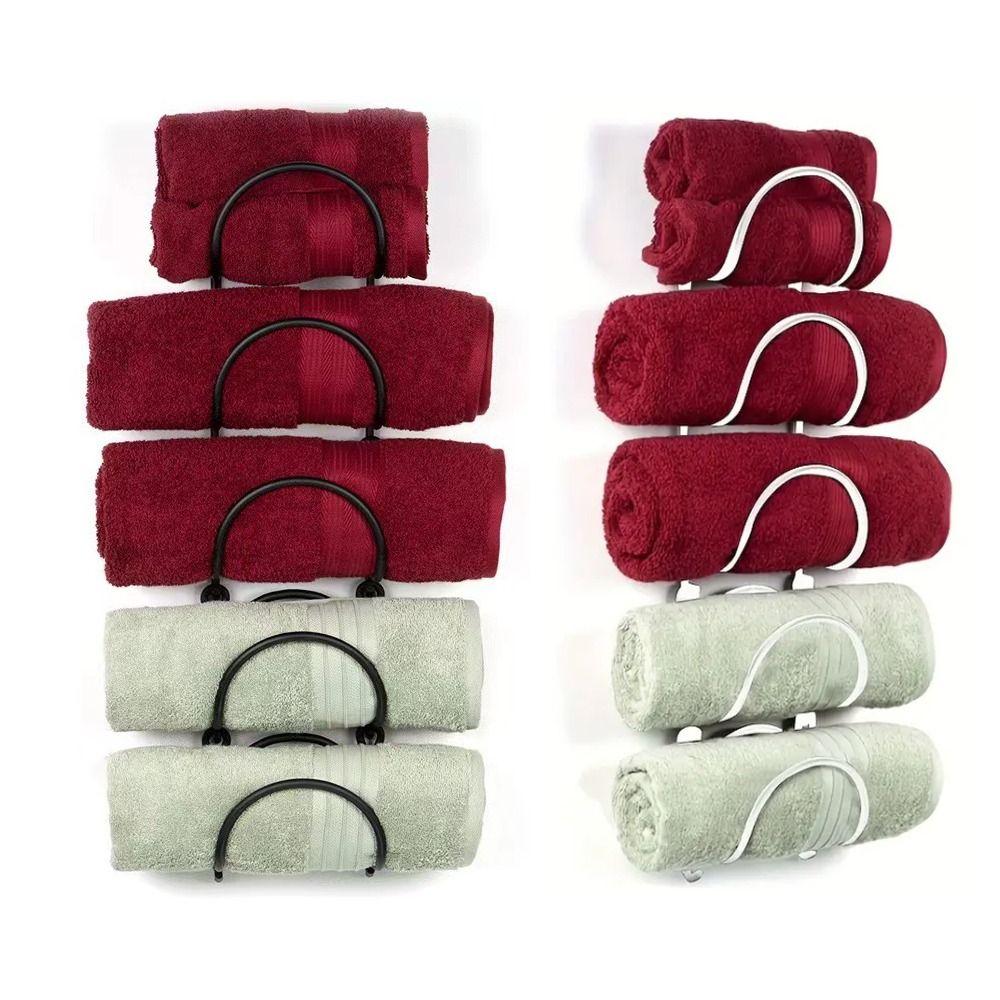 Iron Wine Bottle Holder 5 Layer Wine Display Shelf Versatile Wine Rack Bathroom
