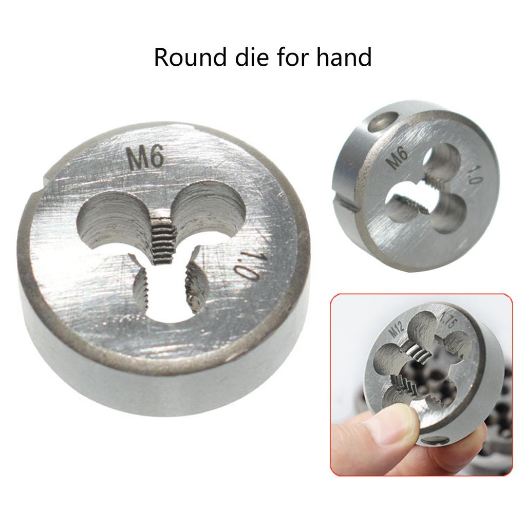 9 шт., полный набор плашек из легированной стали высокой твердости с метрической левой резьбой для инструмента для механического обслуживания металлоконструкций