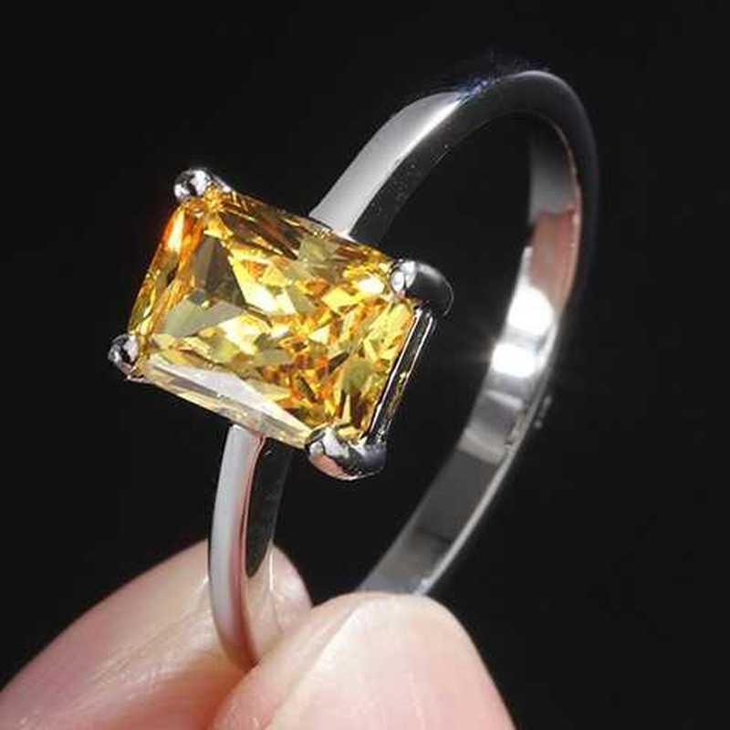 Sace Gems Классические прямоугольные комплекты ювелирных изделий из медного сплава с желтым цирконом, подарки для свадебной вечеринки