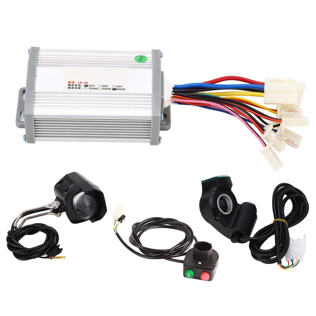 Комплект для переоборудования электровелосипедов 24 В 800 Вт, контроллер щеточного двигателя с ручкой газа и ключами