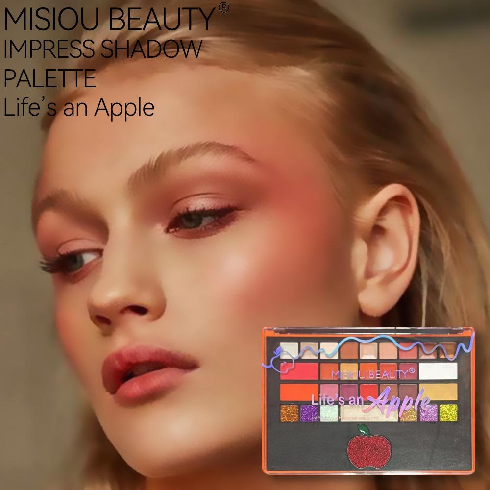 Misiou Beauty Earth -colored Pearl Matte Natural Flashes 30 Color Highlights High -light Repair Blush Eye Shadow Integrated Plate