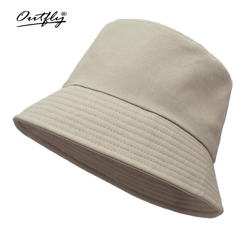 Solid Color Bucket Hat Cotton Shows Small Face Daily Face Covering Sunscreen Basin Hat Bucket Hat Can Be Printed LOGO