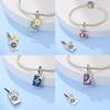 Pink Tarot Card Pendant Bead Component Stars Moon Sun Authentic Original Copper Metal Charm Bead Components Bead Components Compatible With Bracelet