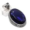 Natural Amethyst Gemstone 925 Sterling Silver Jewelry Pendant 2.09" A9b03