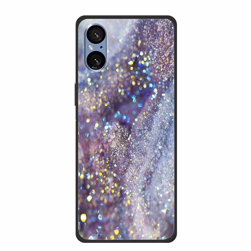 Чехол для Sony Xperia 5 V Мраморный Ударопрочный Мягкий Силикон ТПУ Задняя крышка Для Sony Xperia5 V 5V 5G Чехлы для телефона XQ-DE54 Новые Fundas
