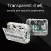 TONIVENT Portable BT Cassette Player Stereo Auto Reverse Mini Transparent Tape Player & FM Radio