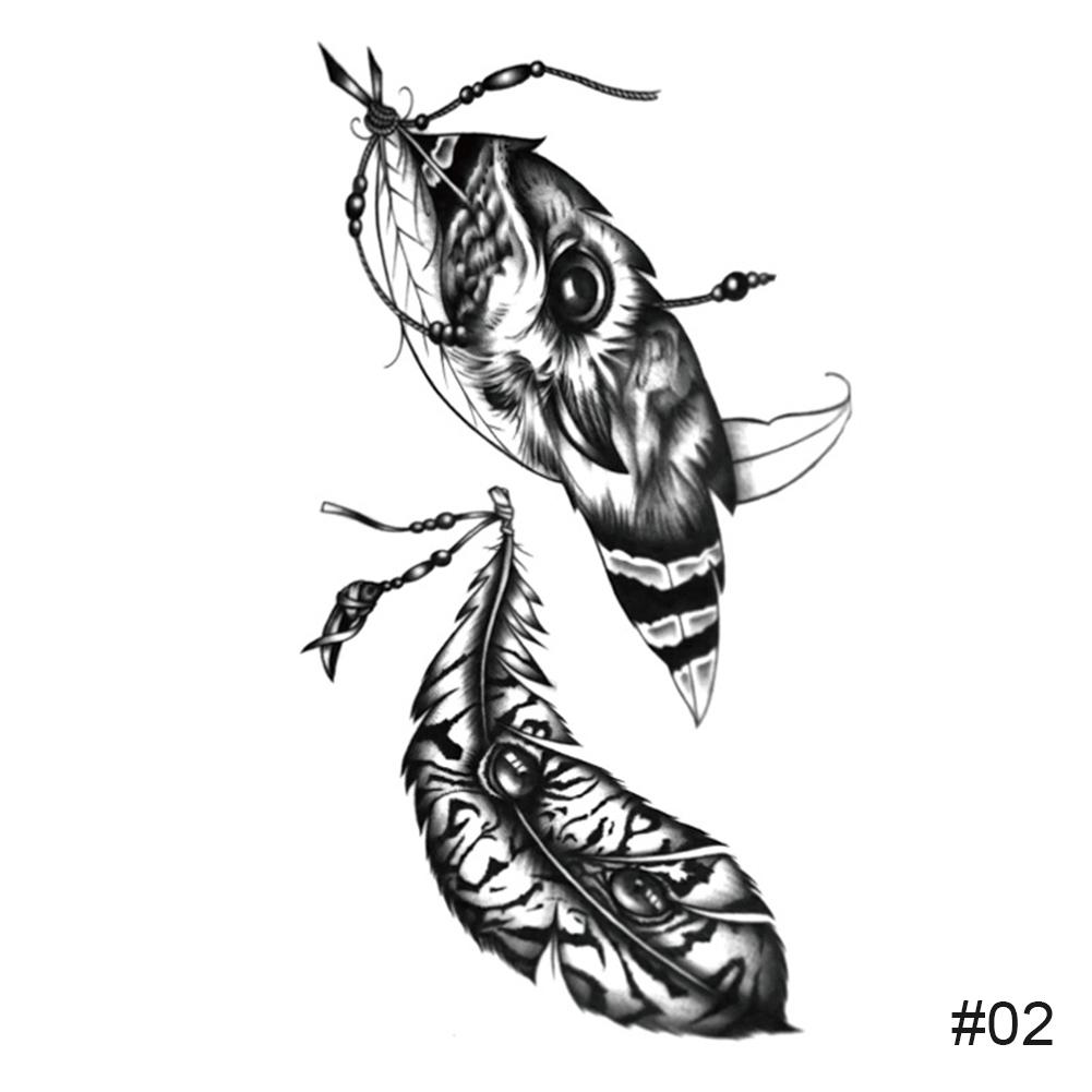 Временные маленькие свежие черные татуировки наклейки водонепроницаемые долговечные татуировки наклейки рука нога грудь боди-арт татуировка