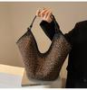 This Year, the Popular Leopard Print Large-capacity Bag Women's 2025 New Autumn Versatile Messenger Bag Commuter Shoulder, Bucket