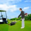 Backpack Gasoline Power Broom, 52cc 2-Stroke Engine,153cm Handle Length for Lawn Turf Cleaning,Artificial Grass Sweeper,180x40cm
