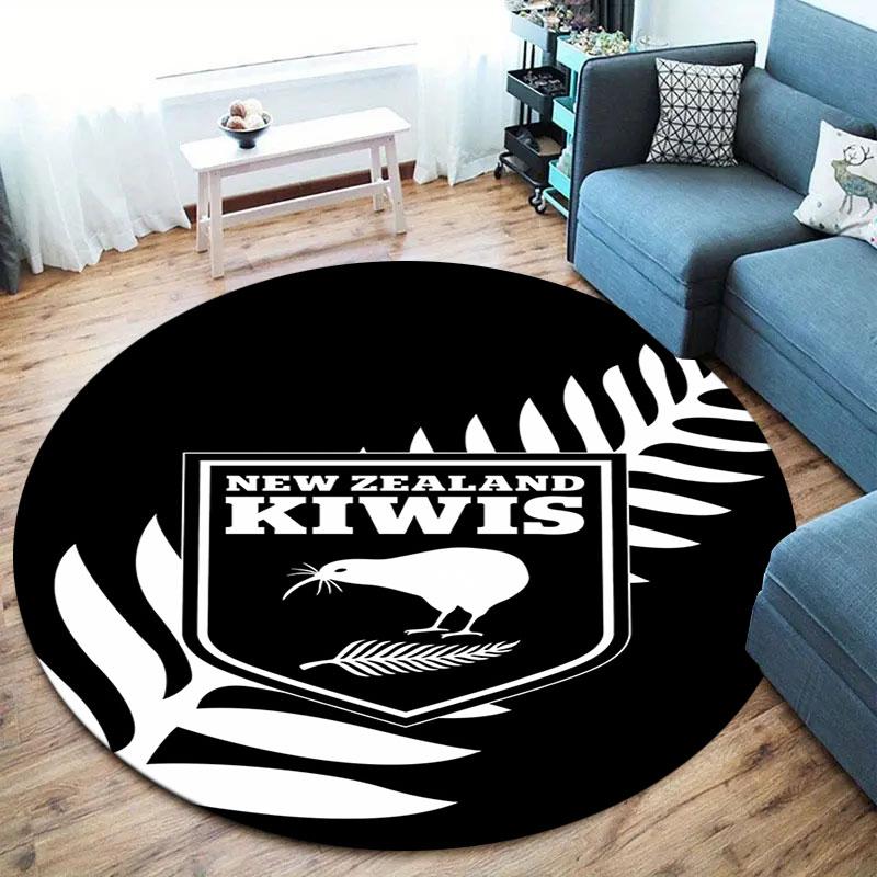 New Zealand Kiwis Round Area Rug,Carpet Rug for Living Room Bedroom Sofa Playroom Decor,Non-slip Floor Mat