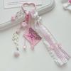 Heart Shape Phone Charms Glitter Resin Key Ring Accessories Bag Charm  Korean Sea Salt Style