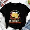 BEER DAY Fashion Girl Tee Loose Y2K Simple Art Black T Shirt Women Clothing Oversize Short Sleeve Streetwear Printing Design