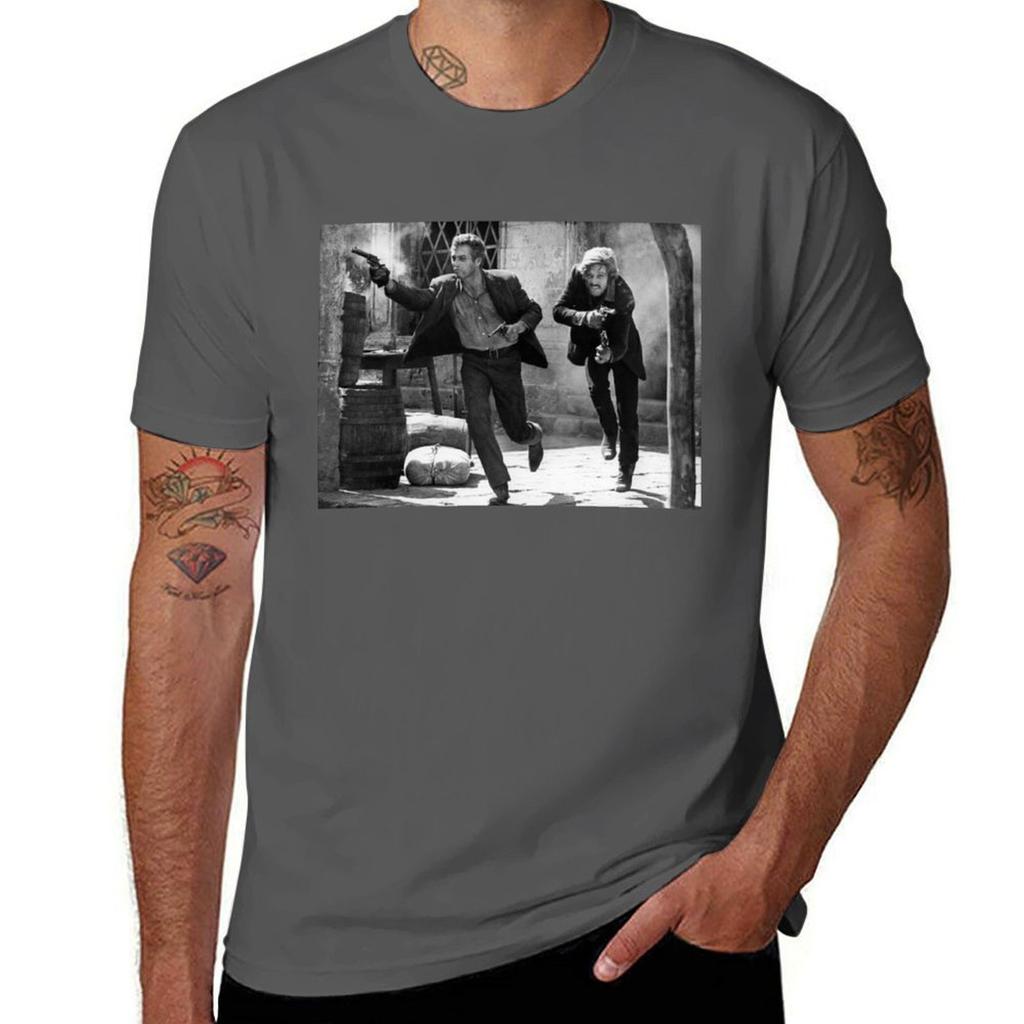 George Roy Hill Butch Cassidy and the Sundance Kid TShirt Daily Work Short Sleeve Top