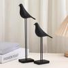 Минималистичное черное украшение в виде птицы для стола для декора дома и спальни