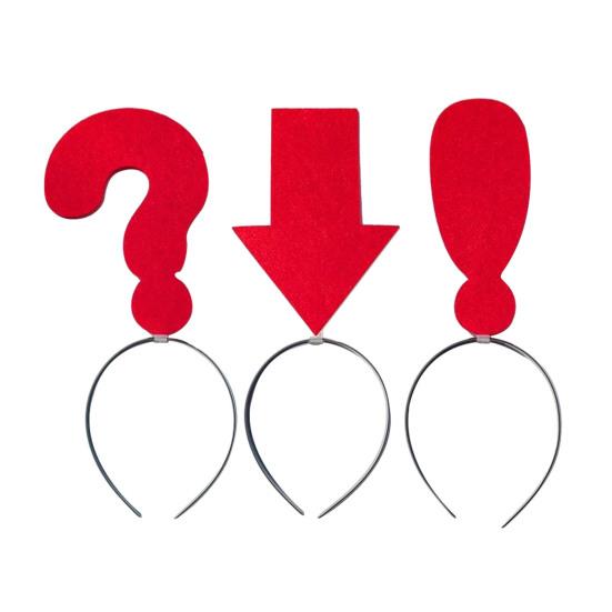 1/2/3/4/5 шт. Женская повязка на голову для девочек со стрелками и восклицательным знаком, эластичный обруч для волос, аксессуар для волос на свадьбу, вечеринку, повседневная одежда