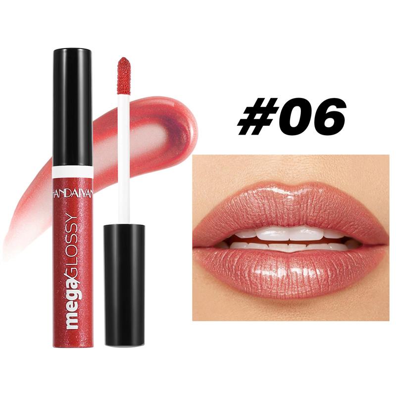 Pearlescent Fine Glitter Lip Glaze Long-lasting Moisturizing and Moisturizing Lip Glos Liquid Lipstick Transparent Lip Oil