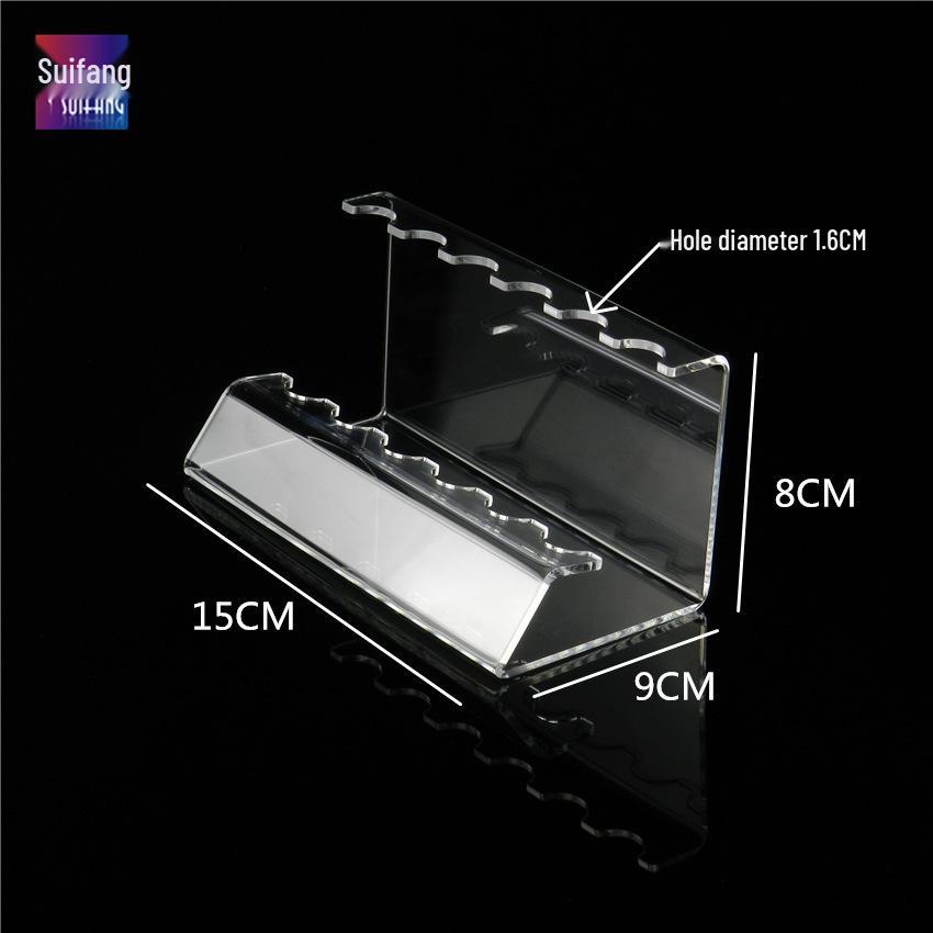 Acrylic Fountain & Ballpoint Pen Display Stand, Transparent Plexiglass Holder