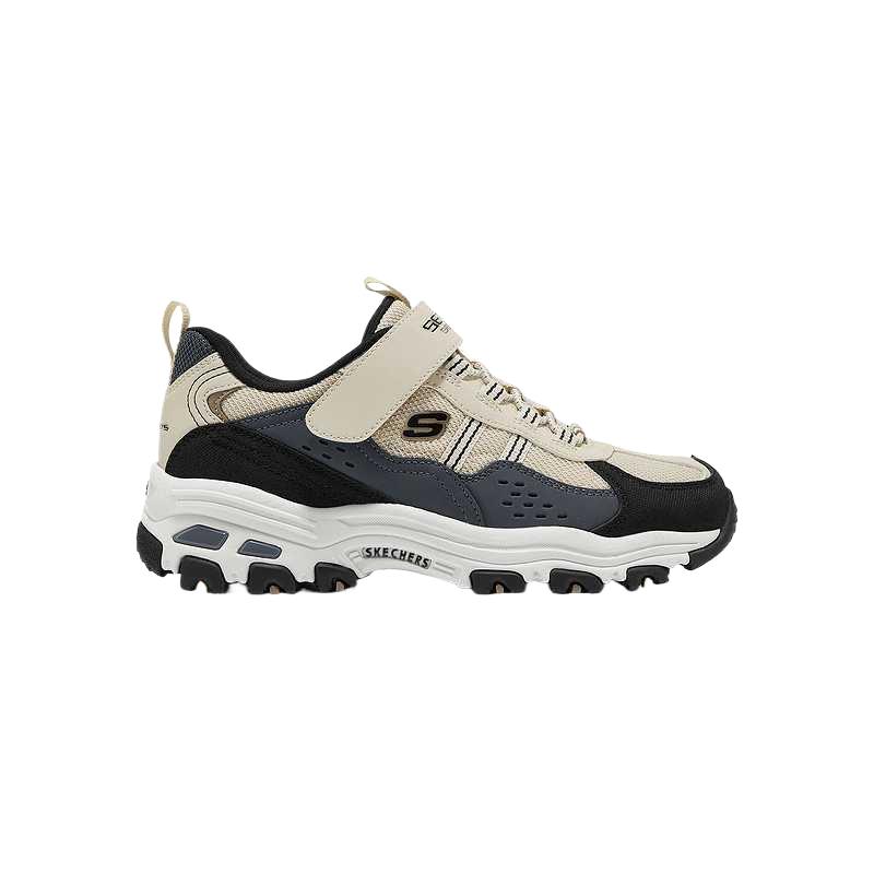 Skechers Модные Универсальные Трендовые Повседневные Обувь для Мальчиков Детские Кроссовки Натуральный 405326L-NTBK