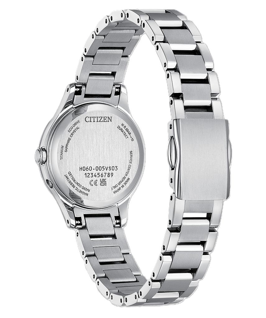 Citizen Женские часы Xc Eco-Drive с радиоконтролем Super Titanium Limited Solar ES9490-95L